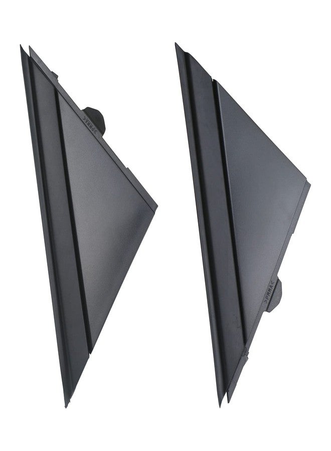 APPERFiT Fiat 500 Door Mirror Flag Cover Molding (Matte Black) Left Driver & Right Passenger Side Compatible with 2012-2019 Fiat 500 Replaces 1SJ85KX7AA 1SD00KX7AA - Image 1